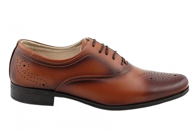 Marimea 41 Pantofi barbati office eleganti din piele naturala L887MD